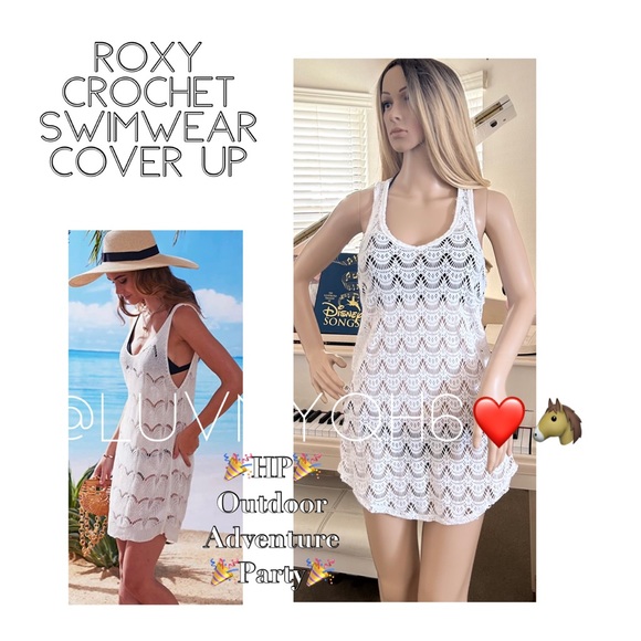 Roxy Other - ROXY Crochet Swimsuit Cover-up🎉HP🎉